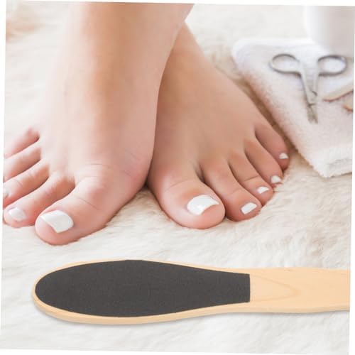 Healeved 2pcs Foot File Dead Skin for Exfoliating Feet Wood Care Tool for Smooth Sole Convenient Pedicure Supplies for Men and Women Easy to Clean and Use