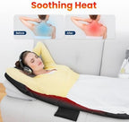 COMFIER Full Body Massage Mat with Heat, 10 Vibration Motors, 4 Heating Zones, 30-Minute Auto Shut-Off, Foldable Relaxation Pad for 3 Adjustable Intensity– Vibration Massage Only, Mothers Day Gift