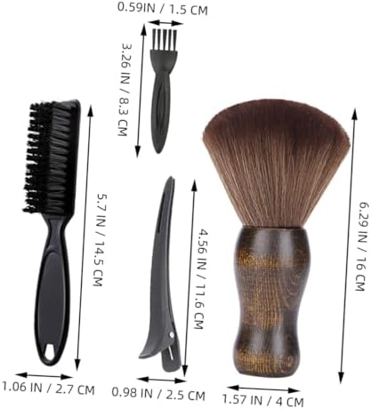 Beard and Mustache Grooming Brush Set, 5pcs Wood Handle Facial Hair Cleaning Kit for Men, Natural Bristle Beard Care Tool for Daily Use and Travel