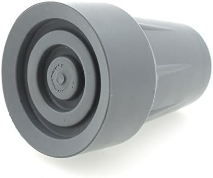 Coopers Heavy Duty Latex-Free Rubber Cane Crutch Tips Ferrules 7/8" (22mm) - Pack of 2