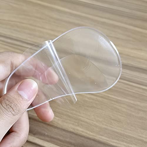BlingKingdom 2 Pairs Soft and Comfortable Gel Arch Support Insoles Silicone Orthopedic Flat Feet Orthotic Arch Plantar Fasciitis Shoe Arch Gel High Heel Inserts Cushion Pads for Women Men (Clear)