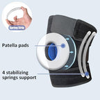 GenetGo Plus Size Knee Brace for Obese Women & Men - Adjustable Knee Support for Meniscus Tear, Arthritis Pain, Compression with Side Stabilizers (4XL/5XL/6XL)