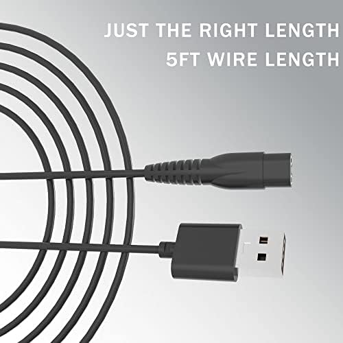 OGMWIN Replacement Power Cord for Manspot Men‘s Premium Body Trimmer USB Charger Charging Cable