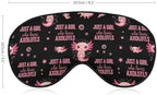 Unisex Eye Mask Sleeping Mask Light Blocking Out, Smooth and Comfortable Night Sleep Blindfold Just A Girl Who Loves Cute Axolotl for Travel with Adjustable Strap