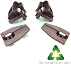 10 sets for kenlin Drawer Slide Track Guide Glide - Replacement Parts for Dressers and Nightstands - Bottom Mount - Brown (10)