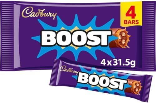 Cadbury Boost Chocolate Bar 4pk 126g (Pack of 3)