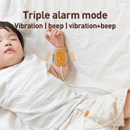 Bed Wetting Alarm for Kids, USB Rechargeable, Pee Alarms with Loud Sound & Strong Vibration, Potty Training for Children, Orange