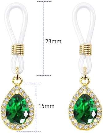 Fake Nipple Rings for Women,Non Piercing Nipple Jewelry Dangle Faux Nipple Rings Fake Body Piercing