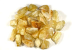 HQRP 5PCS Golden Orange Yellow Citrine Rough Stones Sparkling Gemstone Quartz Crystal Mineral Raw Specimen - Brazil