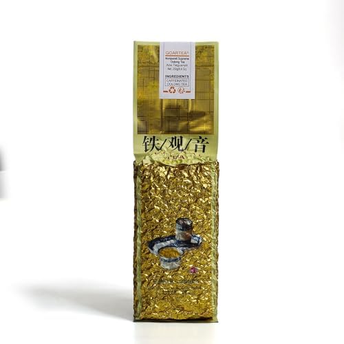 GOARTEA Tie Guan Yin Oolong Tea - 4Pcs 250g / Total 35.2oz Nonpareil Supreme Grade - Anxi Tieguanyin Chinese Oolong Loose Leaf - High Mountain Fujian Iron Goddess