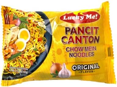 Instant Pancit Canton Original Flavor (Instant Chow Mein Original Flavor) - 2.29oz [Pack of 6]