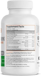 Bronson Super B Vitamin B Complex Sustained Slow Release (Vitamin B1, B2, B3, B6, B9 - Folic Acid, B12) Contains All B Vitamins 100 Tablets