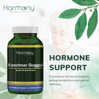 Kanchnar Guggul – Thyroid & Glandular Harmony – 120 Vegan Capsules – Harmony Nutraceuticals Guggul Resin