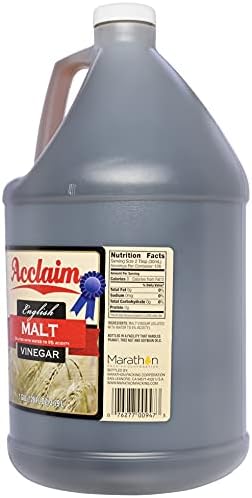 Acclaim English Malt Vinegar, All Natural, 128 Ounces (1 Gallon) - 5% Acidity