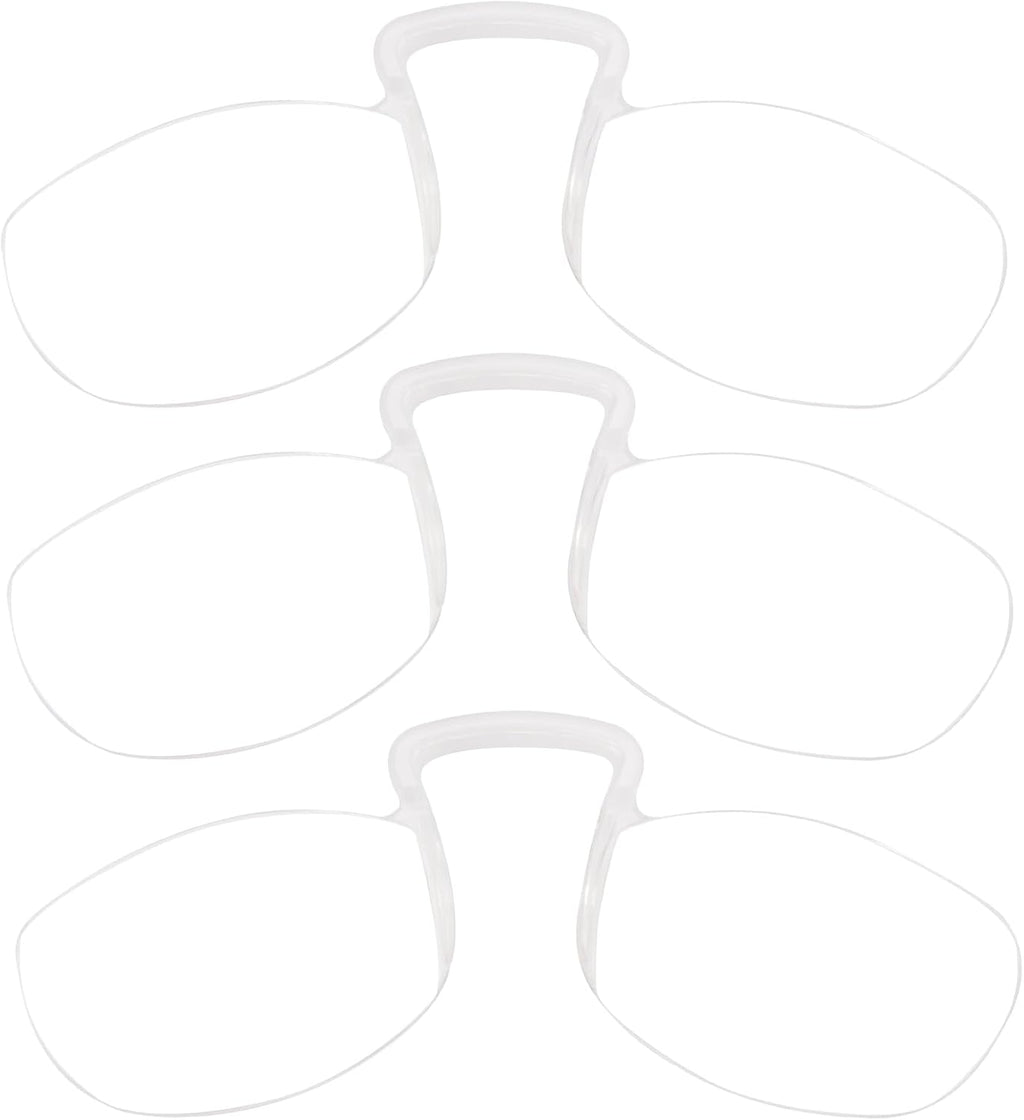 DXYXYO Armless Thin Reading Glasses for Men and Women Mini Lightweight Legless Clip on Nose Readers 3 Pack