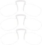 DXYXYO Armless Thin Reading Glasses for Men and Women Mini Lightweight Legless Clip on Nose Readers 3 Pack