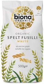 Biona Organic Spelt Fusilli White 500g - Pack of 2