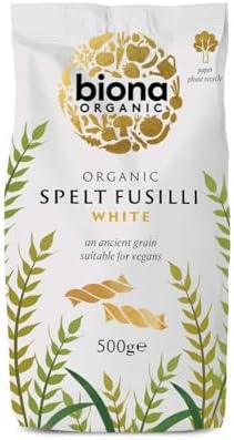 Biona Organic Spelt Fusilli White 500g - Pack of 2