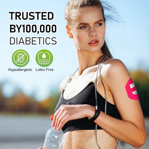 ANGTICS 30 Pack Omnipod 5 Adhesive Patches, Waterproof Pre-Cut Overpatches, Hypoallergenic & Breathable CGM Sensor Covers, Latex-Free Glucose Sensor Patch Long Stay for 10 Days+ (Multicolor)
