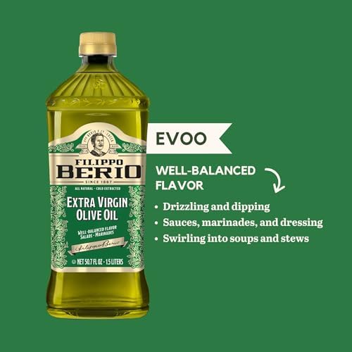 Filippo Berio Cold Pressed Extra Virgin Olive Oil, 50.7 Ounce rPET Bottle, Contains Polyphenols