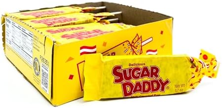 Sugar Daddy Milk Caramel Pop, 1.7-Ounce Pops (Pack of 24)