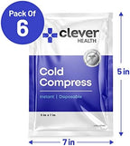 Instant Cold Pack | Disposable Ice Packs - Cold Therapy - for Injuries, Swelling, Inflammation, Muscle Strains, Sprains, Perfect for First aid Kit, Outdoor Activities, Athletes. 5x7 Inches, 6 Pack.