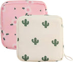 2 Pcs Sanitary Napkin Storage Bag Tampon Storage Pouch Menstrual Pad Storage Pouch Sanitary Towel Holder Portable Pantyliners Bag with Zipper for Women Teen