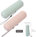 2 PCS Travel Toothbrush Case, Portable Business Trips Camping Wash Cup Holder Organizer, Unbreakable Tooth Brush Suit Organizer for Bathroom Daily Use