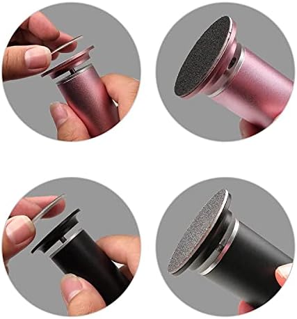 120pcs Replaceable Sandpaper Refill Discs for Electric Foot File Callus Remover Dead Skin Removal (60pcs Rough 60 Grit, 60pcs Smooth 100 Grit)