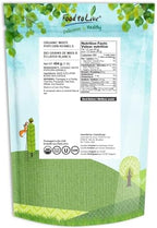 Food to Live Organic White Popcorn Kernels, 1 Pounds – Hulless Uncooked Whole Corn Ideal for Popping. USA Grown, USDA Certified. Non-GMO, Vegan, Kosher, Bul