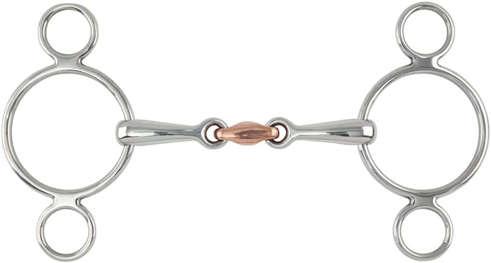 Shires Equestrian Two Ring Copper Lozenge Gag Bit