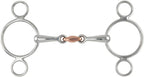 Shires Equestrian Two Ring Copper Lozenge Gag Bit