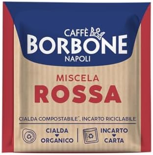 Caffè Borbone Espresso Paper Pods, Red Blend, Strong and Creamy, Dark Roast ESE Pods, Authentic Italian Espresso - 150 Count