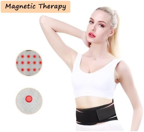 Heating Lower Back Brace Back Support Belt for Pain Relief Heated Back Brace Magnetic Therapy Waist Belt Wrap Adjustable Heating Lumbar Support for Men Women Herniated Disc Sciatica Scoliosis