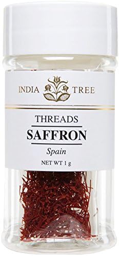India Tree Saffron Threads, 1 gram (Pack of 2)