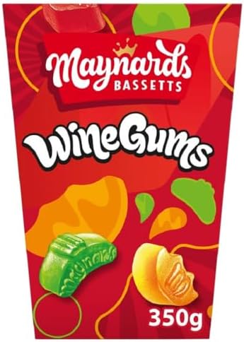Maynards Wine Gums Carton 350g - Pack of 4