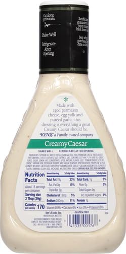 Ken's Foods Creamy Ceasar Salad Dressing, 16 oz