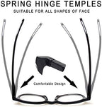 SIGVAN 3 Pack Reading Glasses Spring Hinge Stylish Readers Black/Tortoise for Men and Women