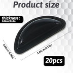 10 Pairs Eyeglass Nose Pads, 3.5 mm Anti-Slip Glasses Nose Pads Adhesive Glasses Nose Grips with Air Bag, D-Shaped Sticky Nosepads Cushion for Eyeglasses and Sunglasses (Black)