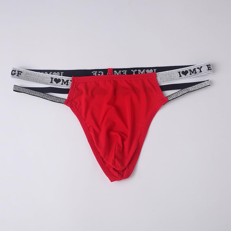 1pc Men's Thong Underwear, Soft Breathable Stretch Briefs, Comfortable Cool - One Size