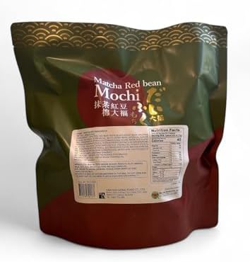 YUKI LOVE Matcha Red Bean Mochi, 60 Count, 31.8 oz