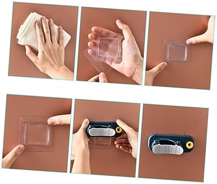 Alipis 4pcs Mop Broom Holder Wall Mount Storage Rack Organizer Broom Organizer Storage for Home