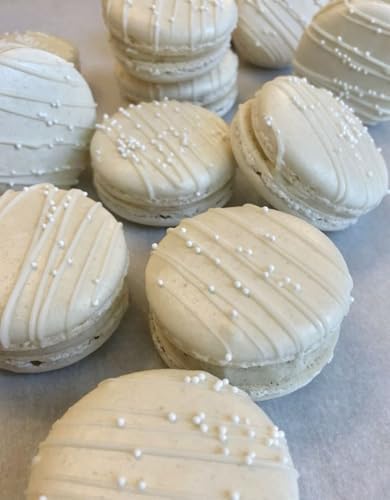 5 Sizes Edible White Pearls Sugar Sprinkles 130g/4.6oz, 2,4,7,10,12mm Candy Pearl for Cake Decorating and Cupcake Toppers Cookie Decorations Ice Cream Topping Wedding Valentines Halloween Christmas