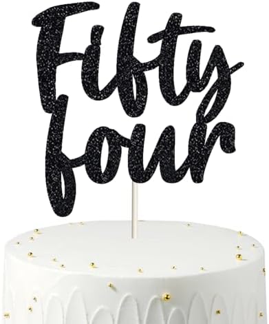 Happy 54th Birthday Cake Topper Fifty four Birthday Cake Toppers, 54th Cake Topper for Men,54 Cake Topper For Women, 54th birthday decorations,54th Birthday Cake Topper
