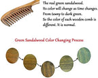 Louise Maelys Hair Comb Wooden Wide Tooth Combs for Curly Hair Detangling Sandalwood