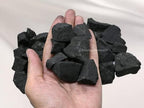 Amazing Gemstone Raw Shungite Stones Crystal Rock, Real Shungite Stones for Water Purification - 30-70mm Piedra Shungite Original (5 Pieces)