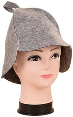 XISAOK Anti Heat Sauna Hat Thicken Wool Felt Shower Hair Turban Quickly Towel Drying Towel Hats Sauna Bathroom Accessories