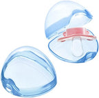 Accmor Pacifier Case, Pacifier Holder Case, Pacifier Container for Travel, BPA Free,Transparent Blue, 6 Pack
