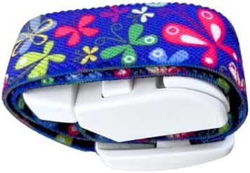 Medical Tourniquet with Butterfly Purple/Violet Pattern with ABS Plastic Buckle Latex Free Elastic Band Perfect for Doctors, Nurses, Students and Paramedics