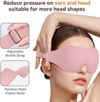 Sleep Mask, EVA BELLE Eye Mask for Men Women, Zero Pressure 3D Sleeping Mask, Cool Super Smooth Light Blocking Soft Eye Shade Cover Memory Foam, Lightweight for Home Travel Use